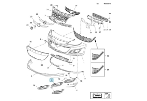 oryginalna kratka halogenu Opel Astra J 
