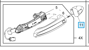 Przesłona klamki Insignia B