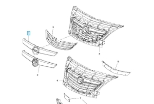 oryginalna listwa chromowana kratki opel meriva b 