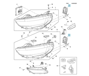 układ sterowania reflektora opel insignia b