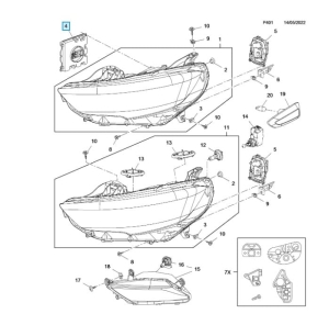 układ sterowania zapłon reflektora opel insignia b 