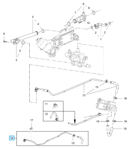 Rurka nagrzewnica Opel