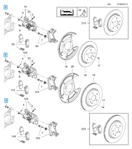 Śruba tylnego jarzma Insignia A 