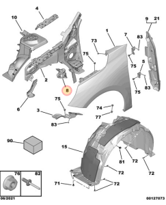 Wzmocnienie błotnika Corsa F 