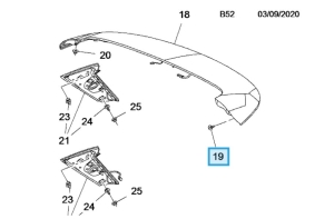 śruba spoilera szyby tył astra k