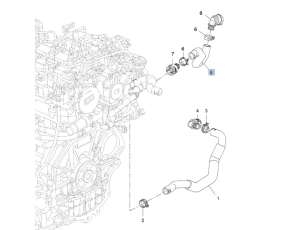 przewód nagrzewnicy chevrolet orlando
