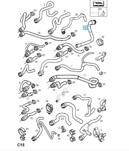 Przewód nagrzewnicy zasilanie Astra G 