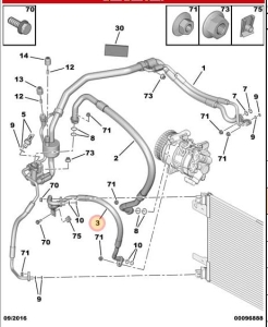 przewód klimatyzacji citroen C4