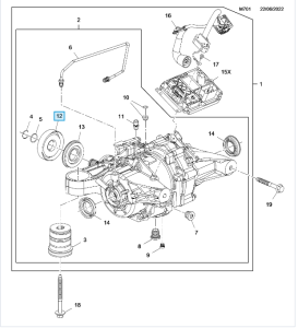 Pierścień odrzutowy oleju tylnego mostu Insignia B 