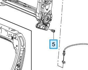 Śruba montażowa fotela Astra J 