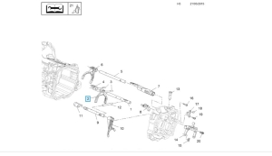 widełki zmiany biegów bieg pierwszy i drugi opel skrzynia F17