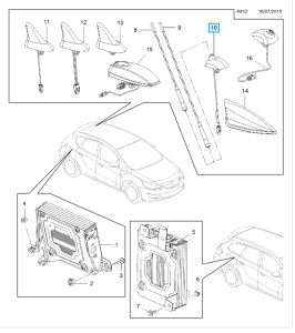 Podstawa anteny dachowej Astra J 