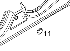 Zaślepka słupka środkowego 