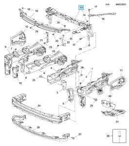 Górna przednia poprzecznica Astra K 
