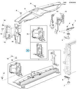 Dolna prowadnica powietrza Insignia B