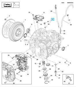 Korek wlewu oleju skrzyni AT Insignia B