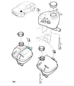 Zbiornik płynu chłodniczego Astra G