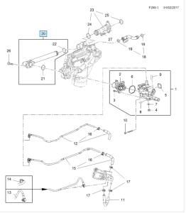 Przewód chłodnicy oleju Mokka X