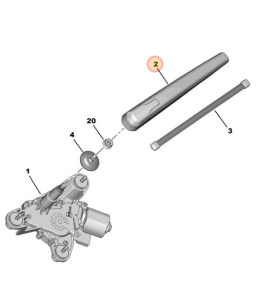 Tylna wycieraczka Astra L