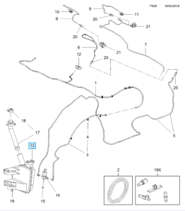 Zbiornik płynu spryskiwaczy Astra K