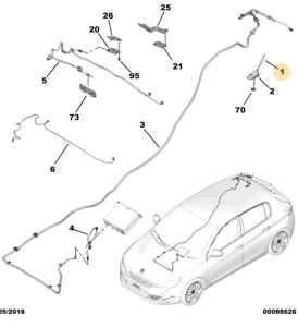 Pręt anteny 308 (T9) Kombi
