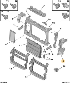 Prowadnica powietrza Corsa F