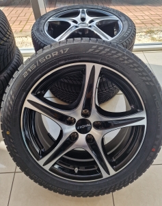 Nowe koła zimowe Nokian 17 cali do Baic 3 czarno-srebrne