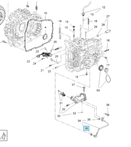 Uszczelnienie przewodu skrzyni 6T35,6T45