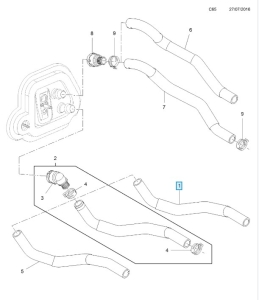 Przewód dolny nagrzewnicy Mokka X