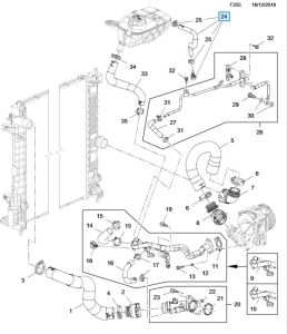 wężyk odgazowywania Mokka 1.6D