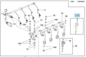 Zestaw uszczelnienia wtrysku D16SHT