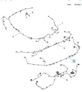 Wiązka zderzaka tylnego Insignia B