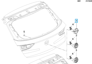 Klamka klapy tył Astra K
