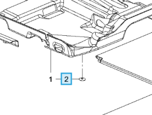 Dolny ustalacz dywanika Corsa E