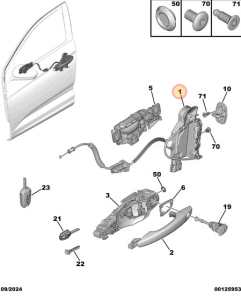 Zamek drzwi przednich Grandland X
