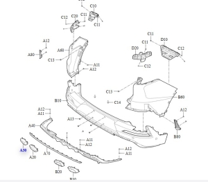 Osłona rury wdechowej lewa Baic 7