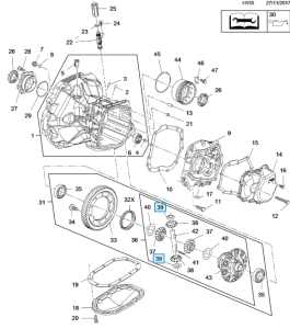 10x Podkładka oporowa zębnika mechanizmu różnicowego Mokka X